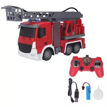 1:20 масштаб RC пожарная машина грузовик разбрызгиватель воды 9 каналов 2.4GHz пульт дистанционного управления игрушечный автомобиль