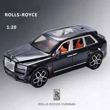 1/20 Rolls Royce SUV Cullinan литая модель автомобиля игрушечные машинки металлические модели автомобилей коллекция звуковая и световая детская игрушка подарок жёлтый