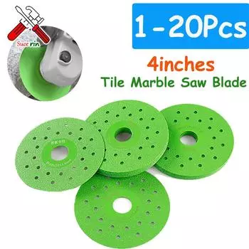 1-20 шт. Диск для резки плитки 100 мм, супертонкий алмазный пильный диск для мрамора, фарфора, керамики, стекла, гранита, нефрита, шлифовальный круг