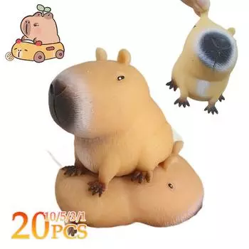 1-20 шт., игрушка-сжиматель Capybara Relax, новинка, мультяшное животное, антистресс, забавная, креативная, игрушка-сжиматель для декомпрессии, для детей