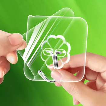 1-20 шт. Прозрачный самоклеящийся крючок без перфорированного крючка 3pcs