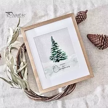 1/20 шт. Рождественские открытки с конвертами, акварельный дизайн, поздравительные открытки с Рождеством, праздничные новогодние открытки для семьи и друзей 1pc