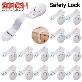 1-20PCS Child Safety Lock Baby Safety Protection Drawer Door Cabinet Cabinet Lock Plastic Protection Kids Safety Door Lock