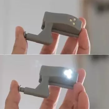 1/20PCS LED Inner Hinge Lamps Wardrobe Doors Drawers Cabinet Sensor Light Bedroom Kitchen Cupboard Universal Wireless Lamps 1PC