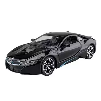 1/22 BMW I8 Супер Модель автомобиля Литые игрушечные машинки со звуком и светом Pull Buck Высокая имитационная модель автомобиля Мальчик Игрушка Подарки Коллекция белый