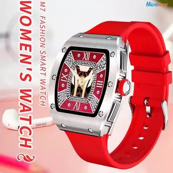 1,22-дюймовый женский Full HD Ips цветной экран умные часы мониторинг сердечного ритма спортивный фитнес-трекер музыка женские умные часы