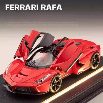 1:22 Ferrari Laferrari гоночный автомобиль литой автомобиль модель имитация звука и света инерционный игрушечный автомобиль металлический автомобиль мальчики коллекция подарок