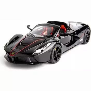 1/22 масштабная модель автомобиля Rafa Race Roaster, автомобиль с откатным механизмом со световой и звуковой дверью, которую можно открыть для детей и взрослых, подарочная коллекция 1/22-20.8x9.5x4.8cm чёрный
