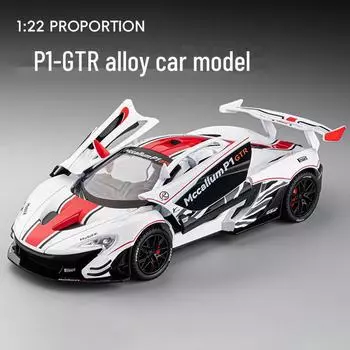 1:22 McLaren P1 GTR Alloy Model Car Toy - Sports & Rally Edition жёлтый