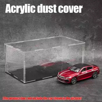 1:24, 1:18 автомобильных игрушек коробка для хранения акриловая прозрачная пылезащитная коробка витрина коллекция подарков домашнее хранение 1:24