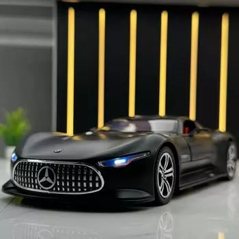 1:24 AMG Mercedes Benz GT Звук и Свет Инерционный Литой Легкосплавный Автомобиль Модель Игрушки Со Звуком и Светом Украшение Транспортного Средства Игрушка Подарок Мальчику