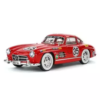 1/24 Aspect Ratio Alloy Coated BENZ 300SL Sports Car Model with Realistic Sound Effects, Children s and Adult Collectible Toys красный
