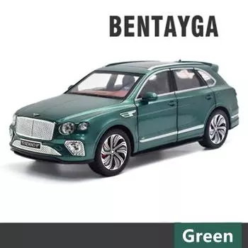 1:24 Bentayga SUV сплав роскошный автомобиль модель литой металл игрушечный автомобиль модель автомобиля высокая имитационная модель звук и свет коллекция дети мальчик подарок зелёный