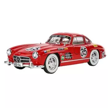 1/24 Benz 300SL Track Version Alloy Sports Car Model Diecast Metal Racing Vehicles Car Model Sound and Light Children Toy Gift 1/24-Size:20.9*8.3*6cm красный