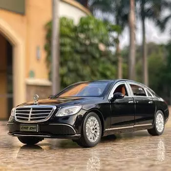 1:24 BENZ E300 E-Class Обшивка потолка Starlight, отлитая под давлением из сплава; Игрушечный транспорт Металлическая игрушечная модель автомобиля Коллекция звуков и света Детские игрушки