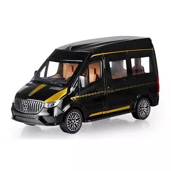 1/24 Benz Sprinter MPV Van Spint RV Модель автомобиля из сплава Литые металлические игрушечные транспортные средства Звук Свет Моделирование Хобби Коллекционирование Детский подарок белый