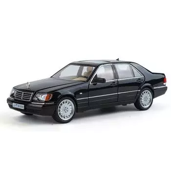 1/24 Benzs S-W140 320SEL Модель легкосплавного автомобиля Звук и свет Инерционный механизм Детская игрушка Коллекционные предметы Подарок на день рождения белый