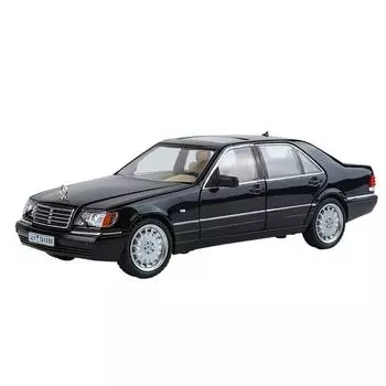 1/24 Benzs W140 S320 SEL Alloy Classic Old Car Model Diecast Metal Retro Car Vehicles Model Sound Light Collection Kids Toy Gift белый