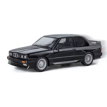 1/24 BMW M3 E30 игрушечная модель автомобиля литая металлическая миниатюрная машина инерционная звук свет двери открываются коллекция подарок для мальчиков белый
