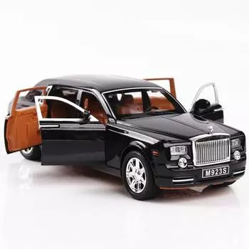 1:24-дюймовая модель автомобиля из сплава, имитация внедорожника со световым звуком, открывание дверей багажника
