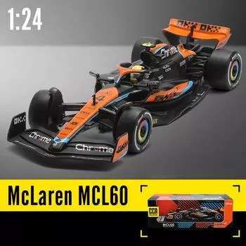 1/24 F1 McLaren MCL60 2023 Australian GP Lando Norris #4 литая модель автомобиля 1/24-Size:23.4*8.4*4.7cm оранжевый