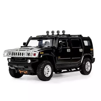1/24 Hummer H2 Alloy Car Model Diecasts Metal Toys Vehicles High Simulation Sound Light Collection Kids Exclusive Birthday Gifts белый