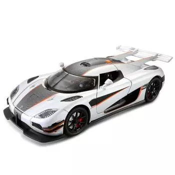 1/24 Koenigsegg ONE 1 литая модель спортивного автомобиля из металла гоночная модель автомобиля с высокой имитацией звука и света детские игрушки подарок оранжевый
