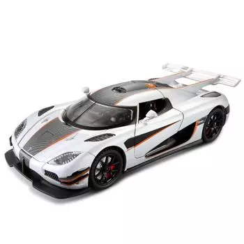 1/24 Koenigsegg ONE 1 сплав модель спортивного автомобиля литой металл суперкар модель транспортного средства имитация звука и света детская игрушка подарок фиолетовый