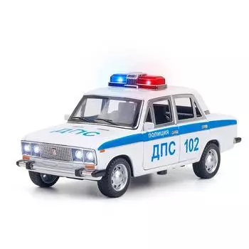 1/24 LADA NIVA Alloy Police Diecasts Vehicles Metal Toy Car Model High Simulation Sound Light Collection Children Delicate Gifts белый