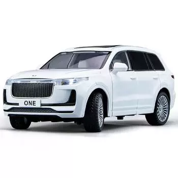 1/24 Li Auto ONE игрушечная модель автомобиля литой сплав непрерывные фары четыре колеса подвеска функция транспортные средства подарки для детей зелёный