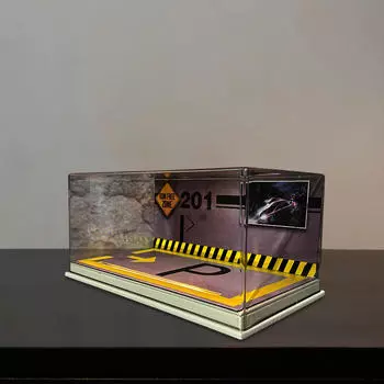 1/24 литой автомобильный дисплейный корпус диорама пылезащитный чехол для спорта milky