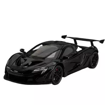 1/24 литой под давлением спортивный автомобиль McLaren P1 GTR, модель игрушечного автомобиля со звуком и светом, металлическая модель суперкара в подарок 1/24-Size:21*9.5*5.5cm чёрный