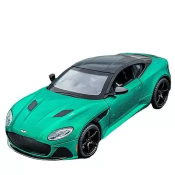 1/24 масштаб Aston Martin DBS роскошный спортивный автомобиль литой металлический сплав и игрушечный автомобиль модель автомобиля высокая имитация коллекционирование хобби украшение подарок зелёный
