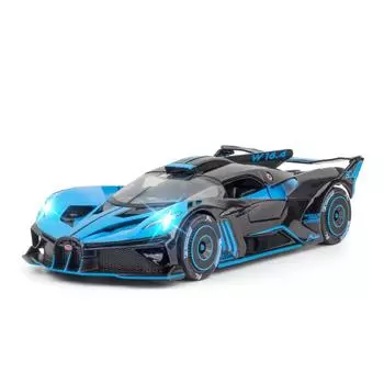 1/24 масштаб Bugatti Bolide, литая под давлением модель автомобиля из сплава, детский игрушечный автомобиль, детский подарок 1/24-Size:20.5*9*4.7cm синий