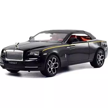 1/24 масштаб Dawn, литая под давлением модель автомобиля, игрушечный автомобиль с откатным механизмом, звуком и светом для детей, коллекция подарков для мальчиков и девочек 1/24-21.5x9x7cm чёрный