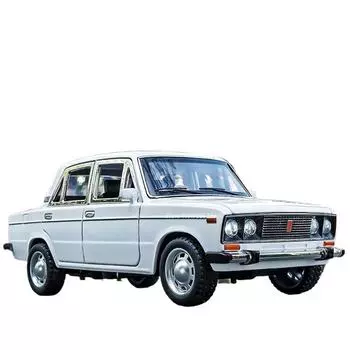 1/24 масштаб LADA 2016 игрушечная модель автомобиля литая литая 6 дверей открывающаяся инерционная модель автомобиля со звуком и светом игрушки для мальчиков коллекционные подарки белый