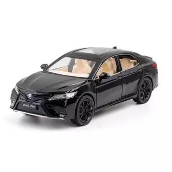 1/24 масштаб Toyota Camry литая модель автомобиля со световыми и звуковыми эффектами литые игрушки для мальчиков подарок на день рождения детские игрушки коллекция автомобилей чёрный