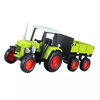 1:24 масштаба трактор игрушечный литой автомобиль подарок на вечеринку образовательные инструменты симуляция фермы зелёный