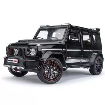 1:24-масштабная модель автомобиля из сплава Brabus G800, литой автомобиль со звуковым светом, коллекция для любителей автомобилей, детский подарок на день рождения, металлические игрушки для мальчиков