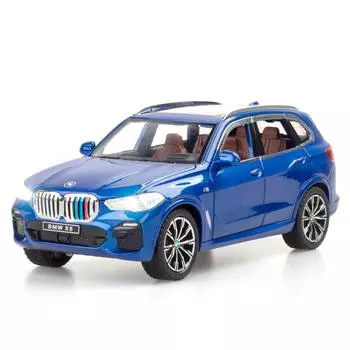 1:24-масштабная модель автомобиля из сплава X5 с имитацией звука и света, отлитая под давлением игрушечная машина-внедорожник для мальчиков, коллекция украшений, подарок