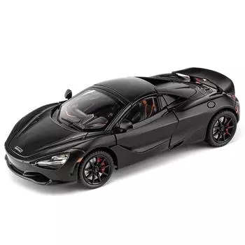 1/24 McLaren 720S литая игрушечная машинка миниатюрная модель кабриолета с инерционным механизмом звук и свет коллекция подарок для мальчиков белый