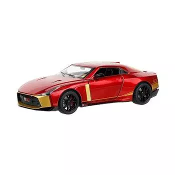 1/24 Nissan GTR50 Ares литые игрушечные машинки из сплава металлическая игрушечная модель автомобиля коллекция звуков и света детские игрушки красный