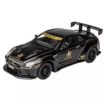 1/24 NISSAN Skyline Are GTR R35 Wide Body Race Alloy Car Model Diecasts Vehicles Refit Racing Toy Cars Детские игрушки Детские игрушки для мальчиков чёрный