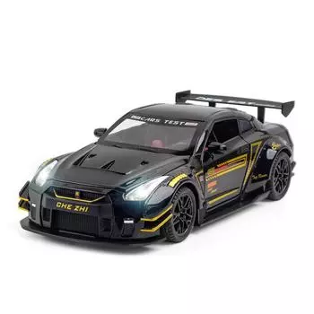 1:24 Nissan Skyline Ares GTR R35, литые под давлением и игрушечные транспортные средства, металлическая модель игрушечного автомобиля, коллекция с высокой имитацией, коллекция детских игрушек 1:24-Size: 20.6x9x5.6cm красный