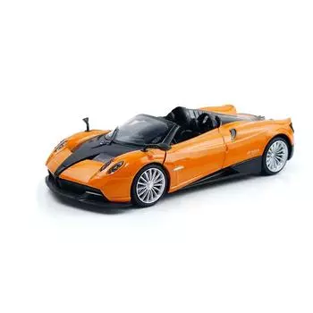 1/24 Pagani Huayra Alloy Sports Car Model Diecasts Metal Simulation Toy Vehicle Model Collection Sound and Light Детские подарки оранжевый