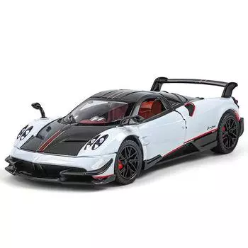 1/24 Pagani Huayra BC литая модель автомобиля игрушечная машинка со звуком и светом 1/24-Size:19*9*5cm белый