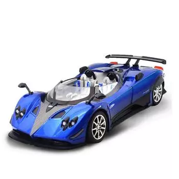 1:24 Pagani Zonda HP Barchetta литая спортивная модель автомобиля гоночный автомобиль литой металлический имитация звука и света детская игрушка мальчик подарок синий