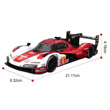 1:24 Porsche 963 #5 гоночный автомобиль Ferrari PUROSANGUE внедорожник сплав роскошный автомобиль игрушки литая под давлением модель автомобиля Corvette C8. р
