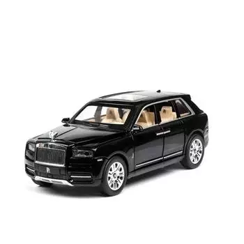 1/24 Rolls-Royce Cullinan Модель автомобиля Металлическая модель автомобиля Литой автомобиль из сплава Детская игрушка Подарочные предметы коллекционирования Бесплатная доставка чёрный