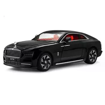 1/24 Rolls Royces Spectre Alloy Luxy Car Model Diecasts Metal New Energy Car Vehicles Model Sound and Light Детские игрушки Подарки жёлтый
